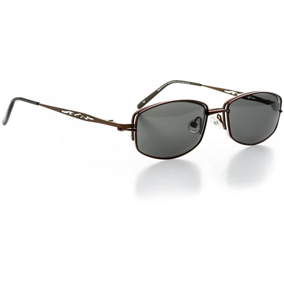 Clip-On ONLY - Oval Shape, for Metal Half Rim Frame - Prescription Eyeglasses RX, Red Lust