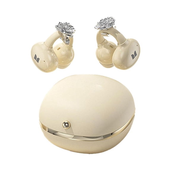 Clip On Open Ear Wireless Bluetooth Earbuds for Sports, Comfortable Non In Ear Design