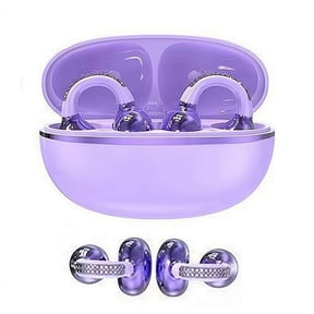 Clip-On Open-Ear Wireless Earbuds Bluetooth 6.0, Secure Fit Sport Ear Buds for Small Ears & Glasses, Clear Calls, Mother's Day Graduation Gift