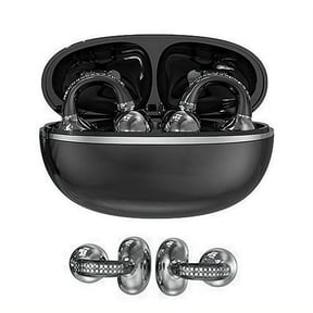Clip-On Open-Ear Wireless Earbuds Bluetooth 6.0, Secure Fit Sport Ear Buds for Small Ears & Glasses, Clear Calls, Mother's Day Graduation Gift