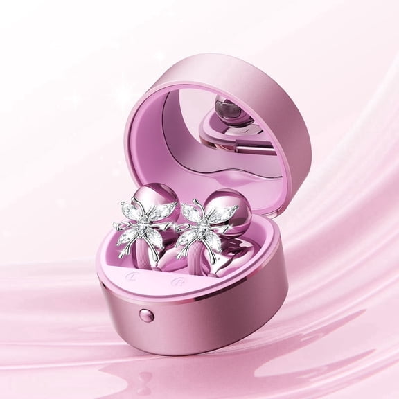 Clip-On Open Earbuds, Bluetooth 6.0 Earrings Headphones for Women, Detachable Butterfly Style, 42H Playtime