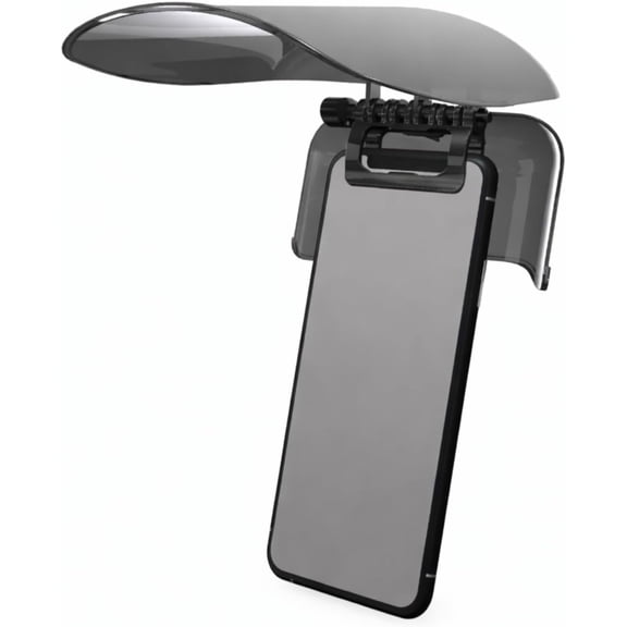 Clip-On Phone Screen Sunshade, Foldable Anti-Glare Smartphone Screen Hood for Outdoor Use, Privacy Viewing Cover Compatible with iPhone & Android