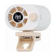 thumbnail image 1 of Clip-On Portable Fan 2-in-1 Cold Compress Digital Display USB Rechargeable 199 Speed Settings 360° djustable Angle Sturdy Clip Brushless Motor Mini Fan for Desk Stroller Bike Outdoor Travel Baby Care, 1 of 6