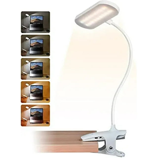 Clip On Reading Light for Bed Headboard, Eye Protect Reading Lamp Clip
