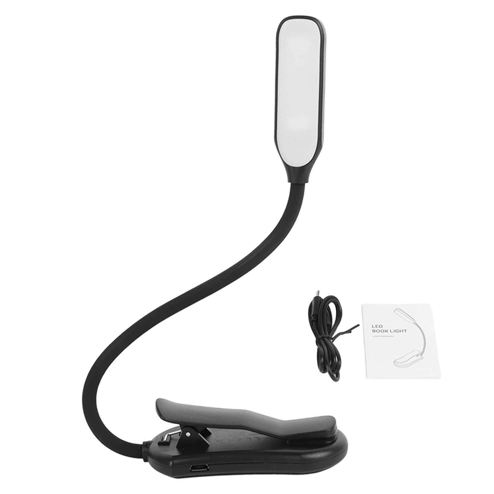 Clip On Reading Light Flexible Gooseneck Design USB Charging Strong