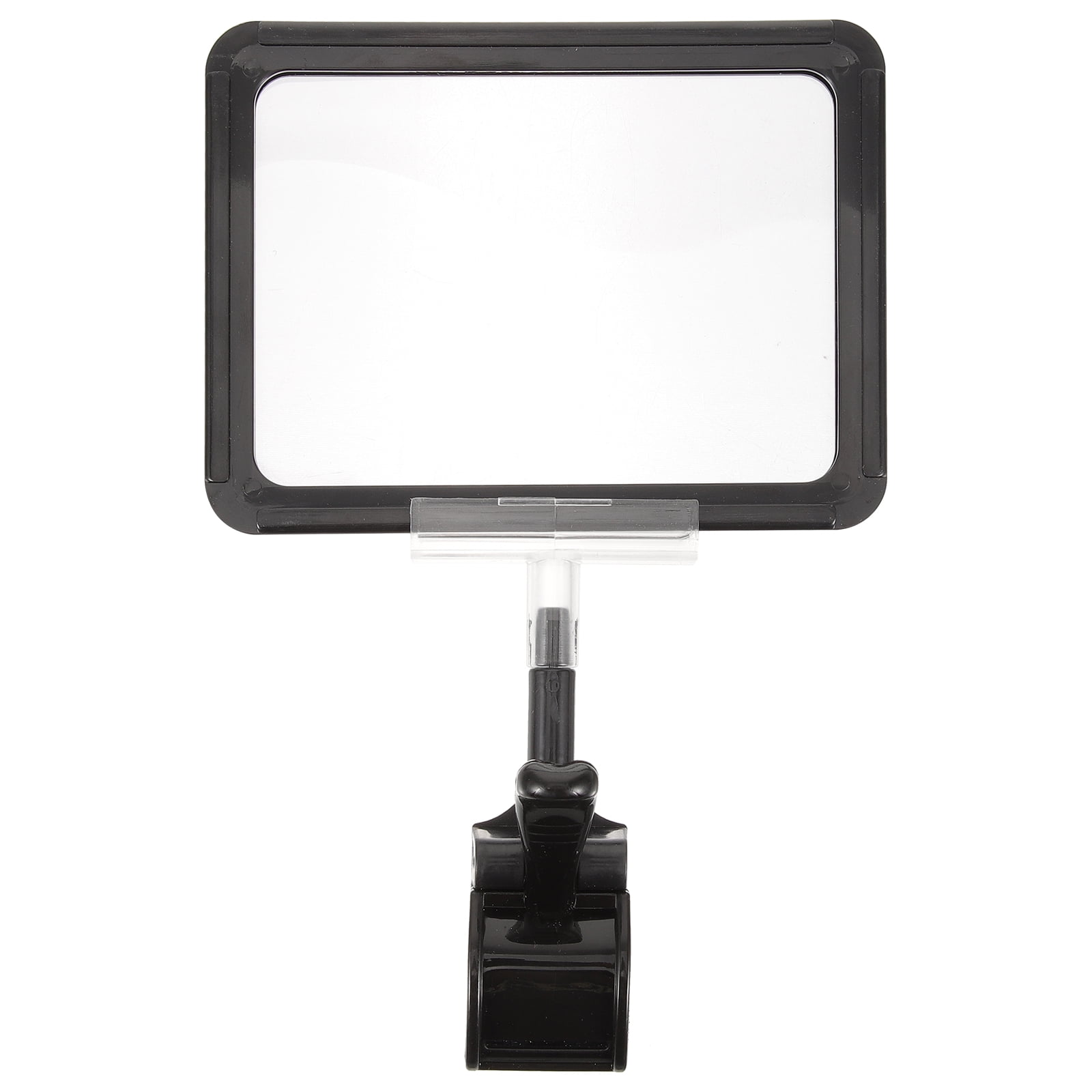 COSLUS Clip On Sign Holder Adjustable Plastic Sign Holder Merchandise Sign Display Clip Holder