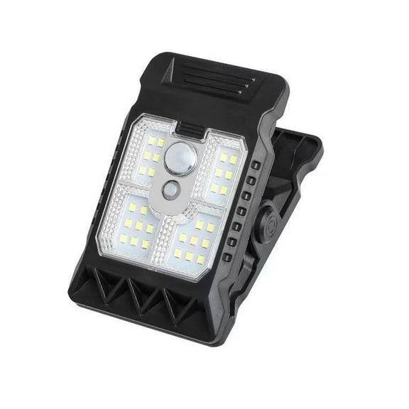 Clip-On Solar Lights, 73 LEDs Outdoor Motion Sensor Security Light with 3 Modes, Waterproof IP65 for Patio, Wall, Garage, Tent, Portable Emergency Light