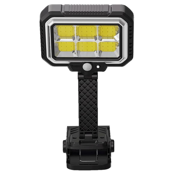 Clip-On Solar Lights Outdoor, 360 Rotatable Motion Sensor Security Light, 3 Modes Waterproof Deck Fence Gutter Lights, Type-C Charging