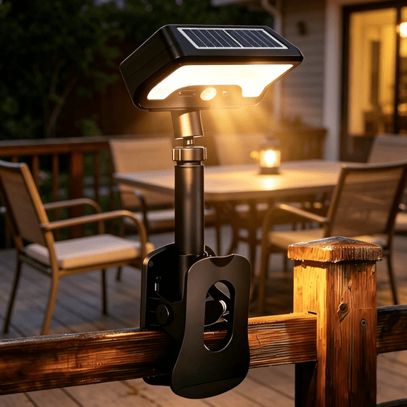 Clip On Solar Motion Sensor Light Outdoor, 600LM 3 Modes IP65 Waterproof, Energy-Saving Motion Mode, 30-Day Rainy Season for Driveway