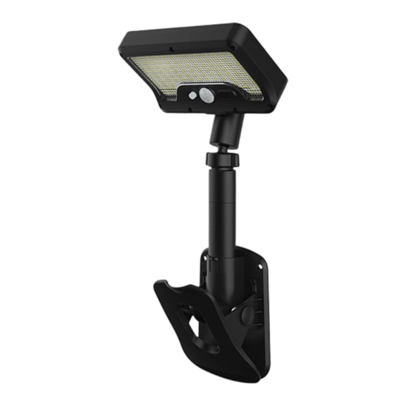 Clip On Solar Motion Sensor Light Outdoor, 600LM 3 Modes IP65 Waterproof, Energy-Saving Motion Mode, 30-Day Rainy Season for Driveway