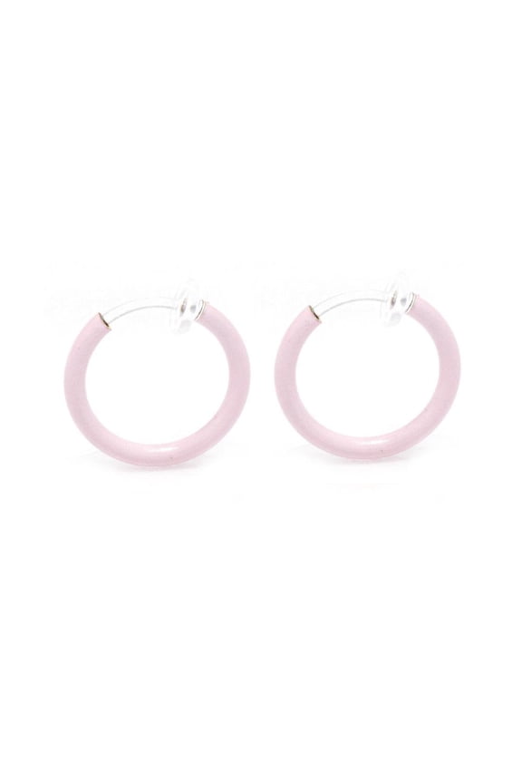 Clip-On Spring Action Non-Piercing Fake Cartilage Lip Nose Faux Septum Ring-Pair