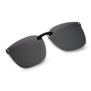 Clip On Sunglasses Rimless Clips Onto Nearsighted Glasses for Men Women