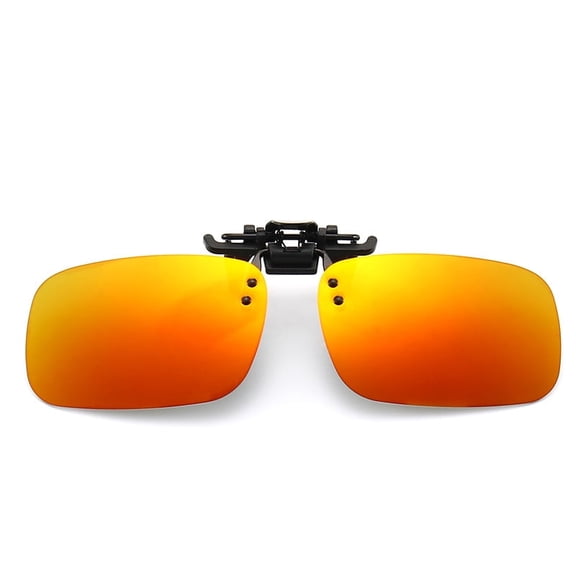 Clip-On Sunglasses, UV400 Protection Polarized Style Flip-Up Eyeglasses for Prescription Glasses