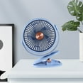 thumbnail image 1 of Clip-On USB Fan, 5 Speed Adjustable, Portable for Desk, Office, Dorm, Home, Quiet, Small Fan, Cooling Air Circulator, Rechargeable Battery, Compact Fan for Small Spaces, 1 of 6