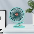 thumbnail image 1 of Clip-On USB Fan, 5 Speed Adjustable, Portable for Desk, Office, Dorm, Home, Quiet, Small Fan, Cooling Air Circulator, Rechargeable Battery, Compact Fan for Small Spaces, 1 of 6