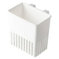 thumbnail image 1 of Clip-On Utensil Drying Cup, White Cutlery Holder For Dish Rack, Durable Food-Safe Utensil Storage Container For Kitchen & Daily Use White-One Size, 1 of 4