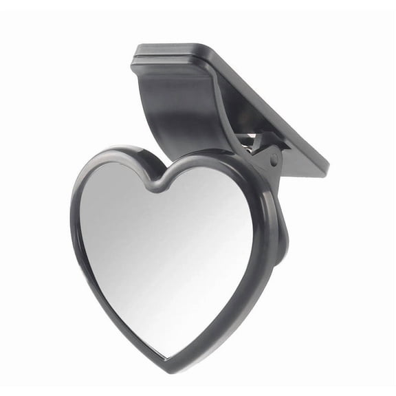 Clip-On Youngster Car Mirror, Heart Shaped Shatterproof Backseat Observation Mirror, 360° Adjustable Auxiliary Mirror for Rear-Facing Youngster Safety