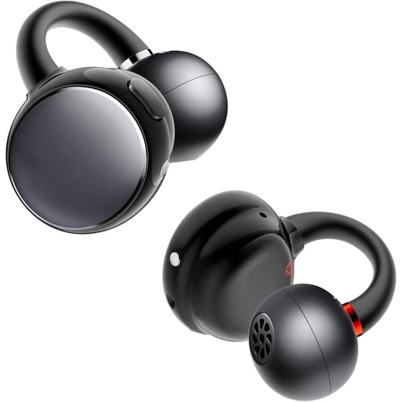 Clip Open Ear Earbuds, Clip Headphones, Adaptive Comfort with Secure Fit, 6.0, LDAC, Hi-Res Audio, 2 Mics AI ENC Call, 40H Playtime, Earbuds for , Running, Workout