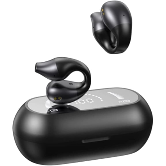 Clip On Open Ear Headphones Bone Conduction Earbuds Ear Clip Buds Wireless Bone Conduction Headphones Bluetooth Earbud Earphones Bone Conducting Earbuds