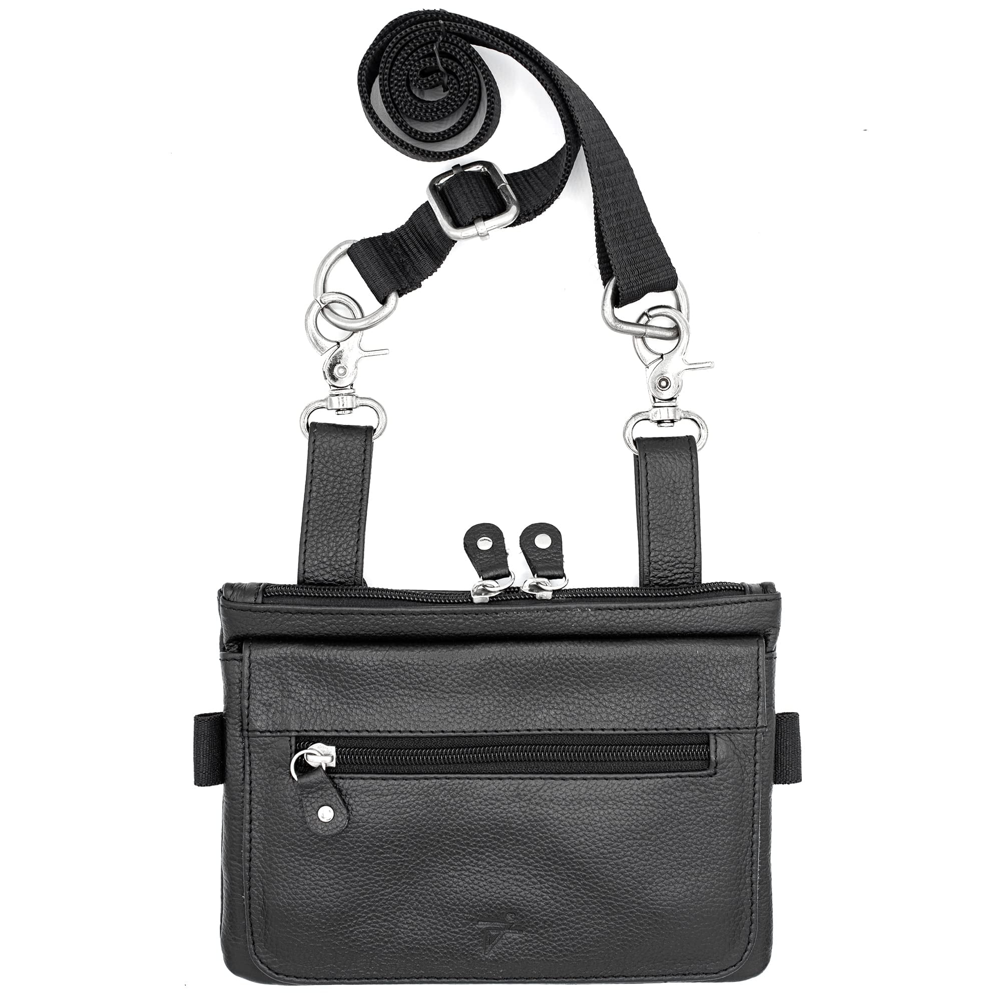 Clip Pouch Purse with Studs for Men Women Leather Hip Belt Bag Purse Juzar Tapal Collection Walmart