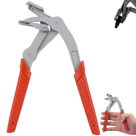 Clip Removal Tool, Car Clip Pliers with Spring-Loaded Lever, Panel Clip Pliers 17-4 Stainless Steel Car Clip Remover Tool for Auto Trim & Fastener Removal