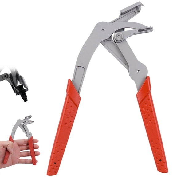 Clip Removal Tool, Car Clip Pliers with Spring-Loaded Lever – 17-4 Stainless Steel Auto Trim & Fastener Remover for Panel & Retainer Clips(Red1PCS)