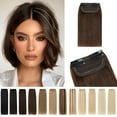 Clip in Short Hair Extensions 4 Inch 100 Human Hair Hairpiece Human