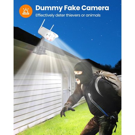 Clip On Solar Fake Security Cameras with Light, Motion Sensor Outdoor Lights, IP66 Waterproof Dummy Surveillance Camera for Gutter Fence Garages Warehouses (Clamp 2)