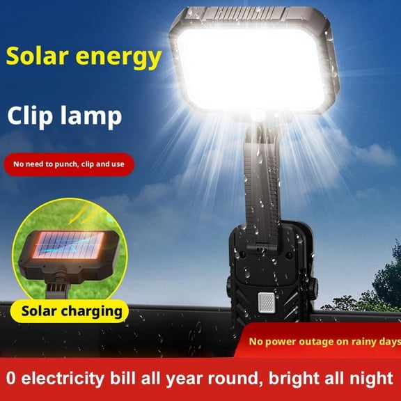 Clip On Solar Lights Outdoor with Motion Sensor, 360°Rotatable & Vertically Adjustable Solar Fence Lights ,IP65 waterproof Security light for deck, Gutter, Camping
