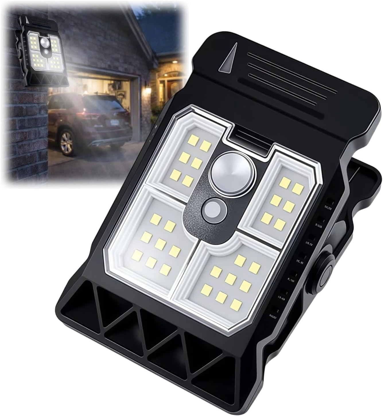 6-Pack Clip-On Solar Lights Outdoor – Waterproof With Motion Sensor, 3 Adjustable Modes, Portable LED Lamp For Fence, Patio, Umbrella, Camping & Emergency