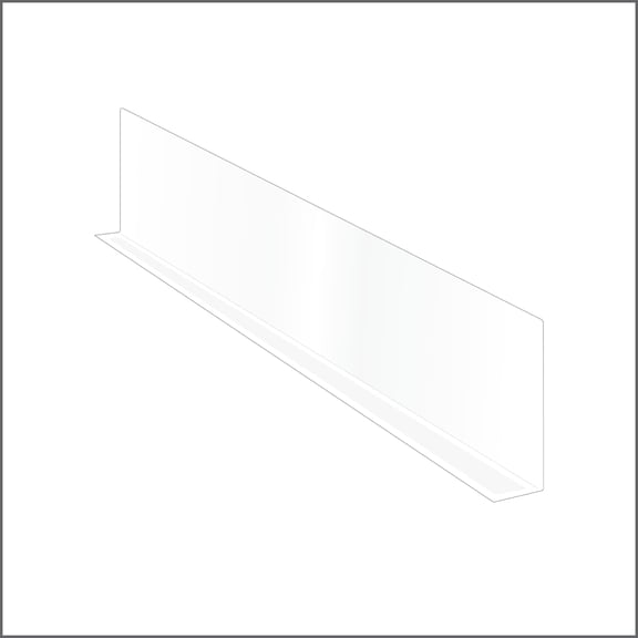 Clip Strip Shelf Dividers 50 Pack Clear PVC 3" x 11-9/16" Adhesive SD-3012-50