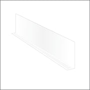 Clip Strip Shelf Dividers 50 Pack Clear PVC 3" x 9-9/16" Adhesive SD-3010-50
