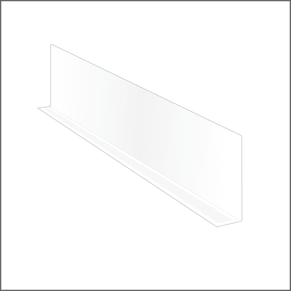 Clip Strip Shelf Dividers 50 Pack Clear PVC 3" x 9-9/16" Adhesive SD-3010-50