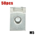 thumbnail image 2 of Threaded Clip Nut Set, 10 Pieces M4 M5 M6 M8 Stainless Steel Sheet Metal Nut Clamp 2 of 14