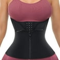 Clip and Zip Waist Trainer Corset Women Rubber Worked Out Sweat Vest Body Shaper - Walmart.com