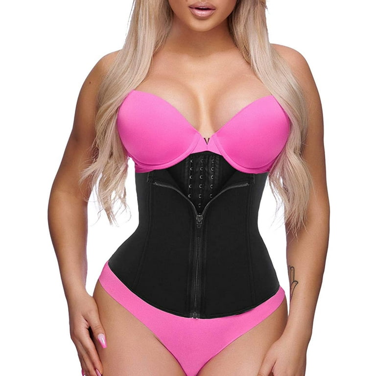 Waist trainer with zip store