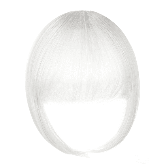Clip in Bangs, Synthetic French Bangs Hair Clip, Fake Bangs Fringe with Temples Hairpieces for Women Natural Curved Hair Extensions for Daily Wear.