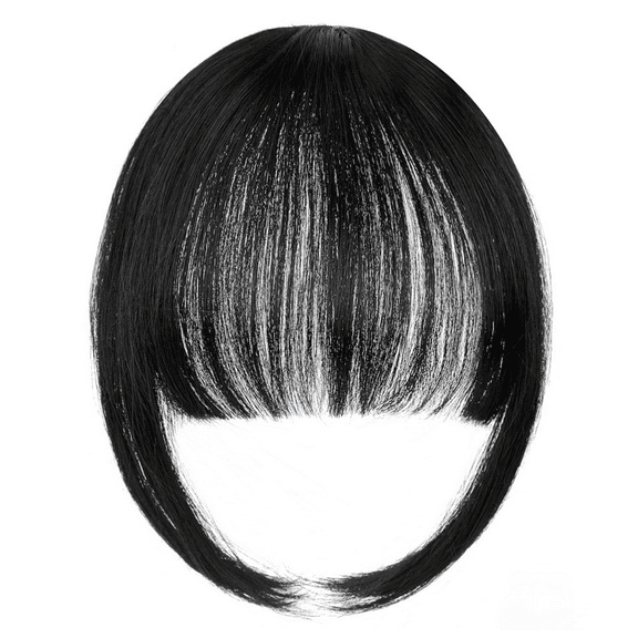 Clip in Bangs, Synthetic French Bangs Hair Clip, Fake Bangs Fringe with Temples Hairpieces for Women Natural Curved Hair Extensions for Daily Wear.