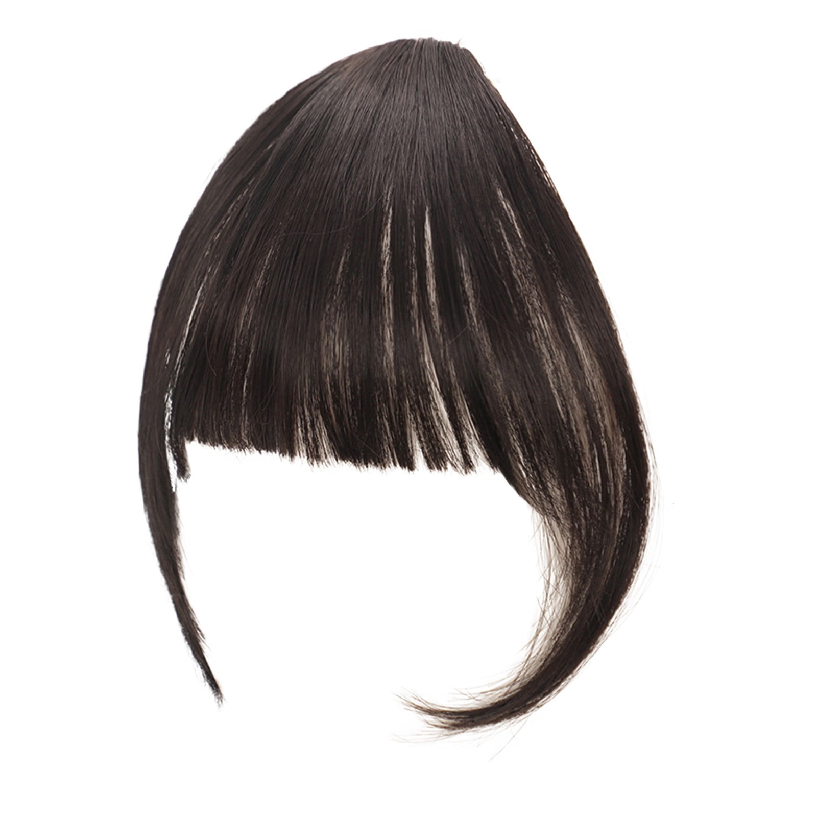 Clip in Extensions Reddish Brown Clip on Fringe With Nice Net Natural