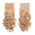 thumbnail image 1 of Clip in Hair Extensions, 20" Long Wavy Curly Wig, Synthetic Wig for Women, Natural as Real Hair, for Daily Party Cosplay-G-19.7''Length, 1 of 7