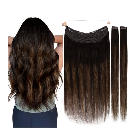 Clip in Hair Extensions Real Human Hair,Soft Natural Handmade Human Hair Extensions for Women,Long Straight Human Hair clip in Hair Extension