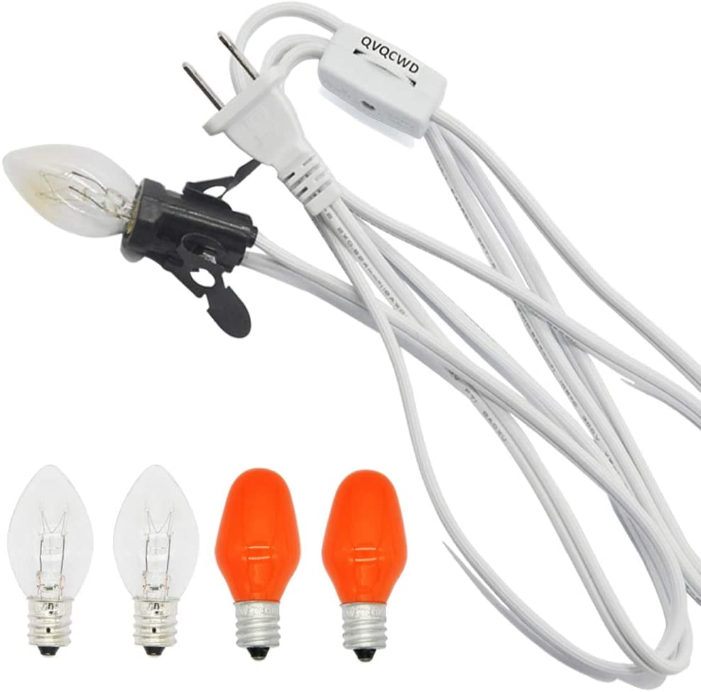 Clipin Light Cord with Bulbs for Christmas Village House Night Light