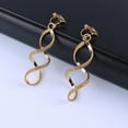 thumbnail image 1 of Hip and Cool Clip Twisted Gold Earrings, 2 Pieces, 1 of 4