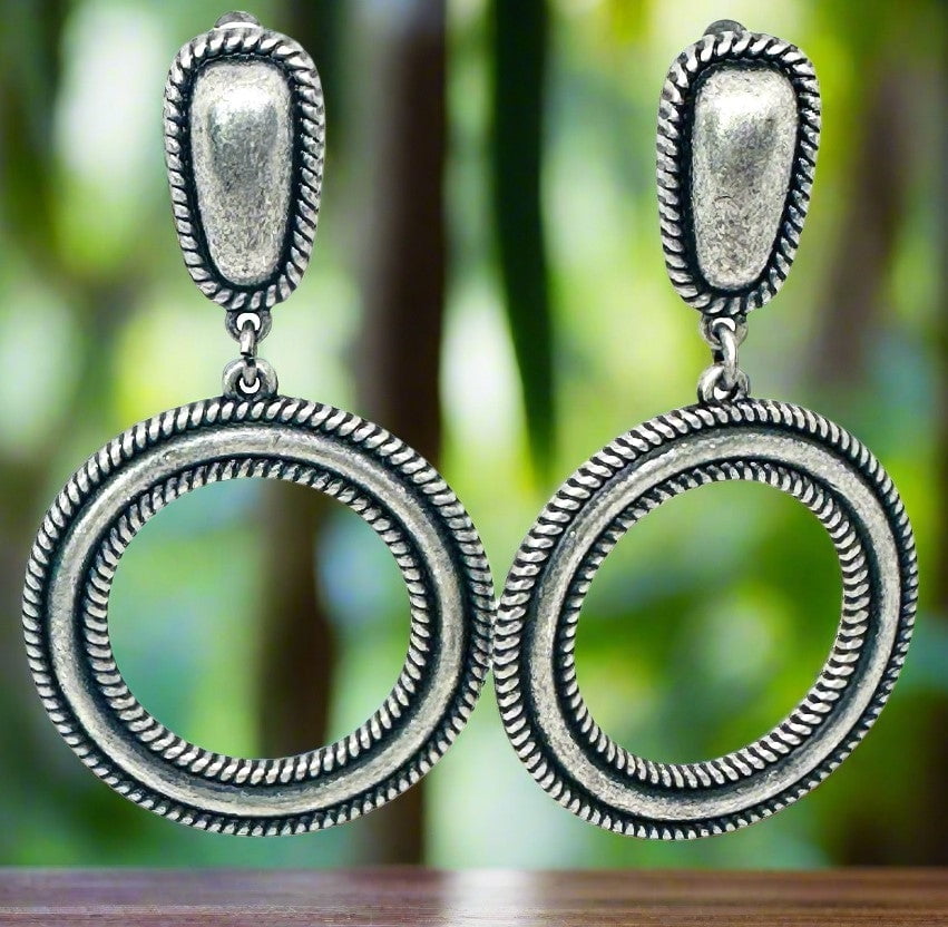 Hoop Earrings Plastic Dangle Earrings Stacked Hanging Hoop Dangles