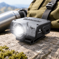 Clip-on Cap Headlamp, 80C (Black), Lightweight Rechargeable Hat Light ...