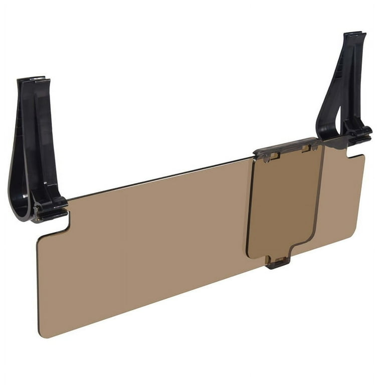 Clip on Car Anti Dazzle Glare Blocker Shade Sun Visor Extension