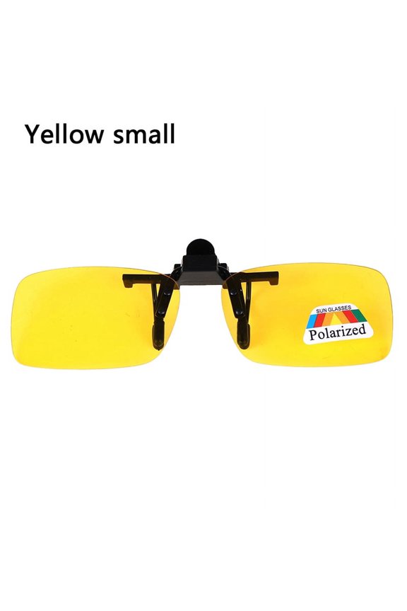 Clip-on Day Night Vision Flip-up Lens Driving Glasses Sunglasses