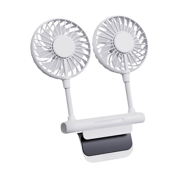 Clip-on Desk Fan for Computer Monitor, 360° Rotatable USB Rechargeable Small Fan, 3-Speed Quiet Personal Fan with 1" Strong Clamp for Office, Laptop, Stroller & Camping