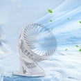 Clipon Desktop Fan Student Dormitory Bed Clipon Fan Office USB Small Fan Charging Clip