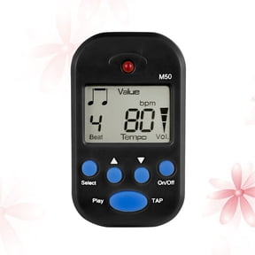 Clip-on Digital Metronome - LCD Mini Beat Maker For Instrument Practice, Portable Tempo Timer For Guitar, Piano, Violin & Drum,Black